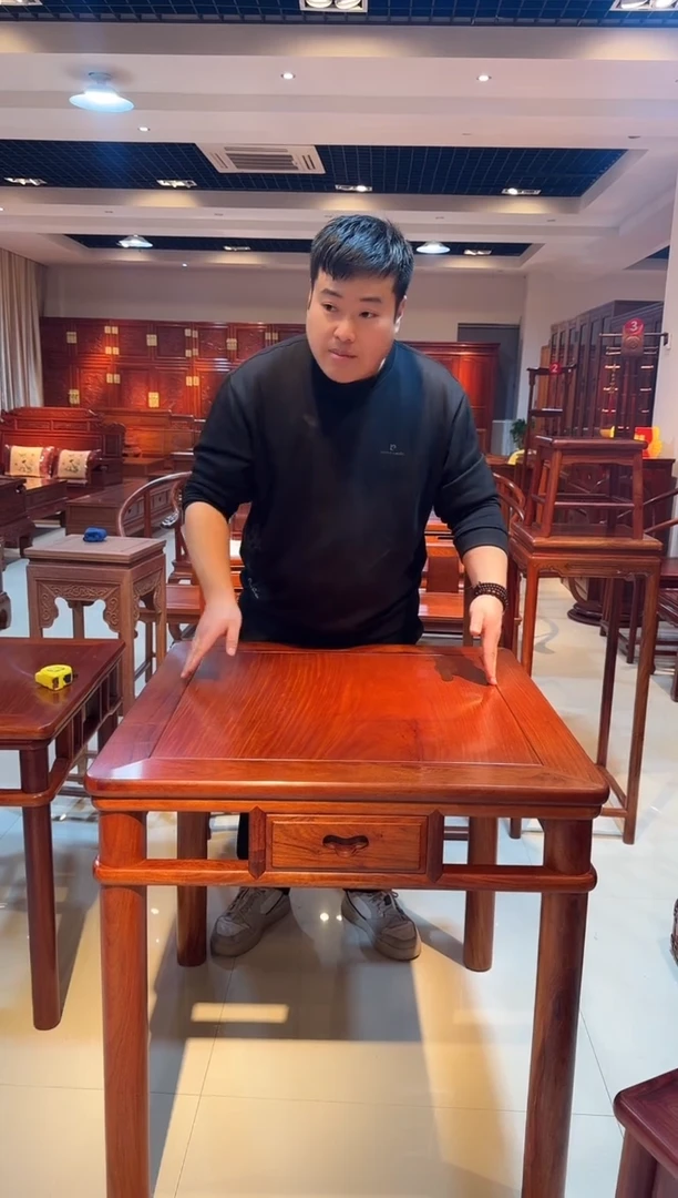 花梨木类成套家具国标红木大果紫檀78四方桌单桌