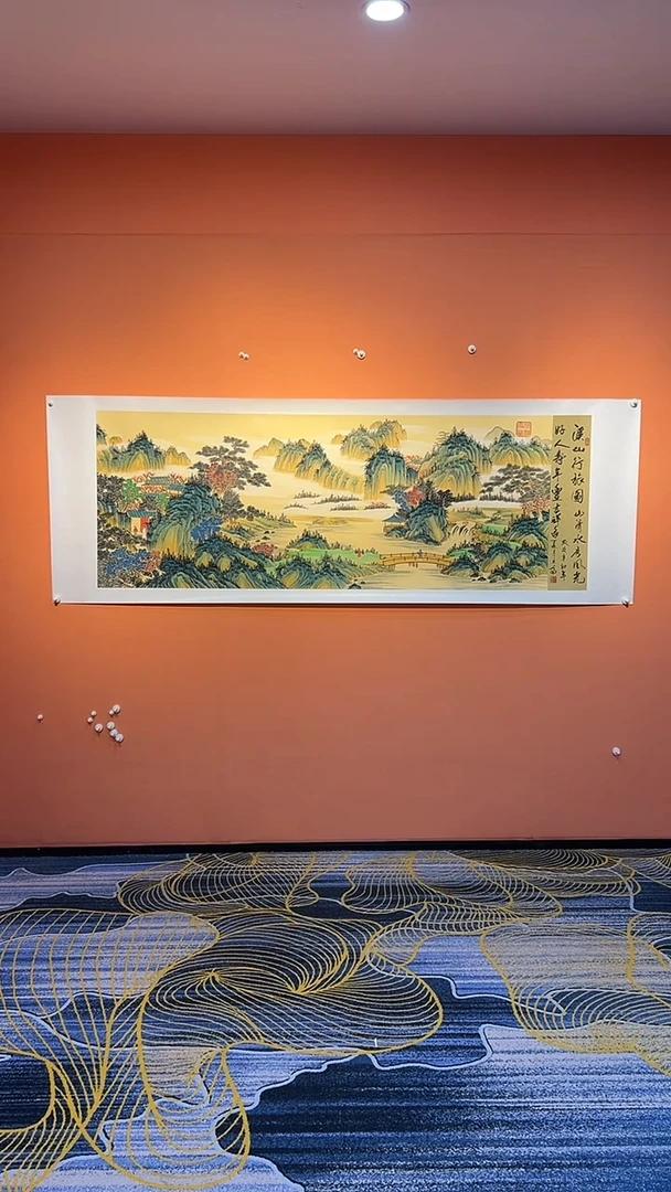 国画抗**雄Q  张巨富 溪山行旅图
