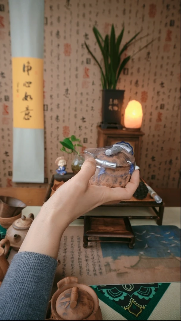【闪购商品】老岩泥鎏银竹节手抓壶