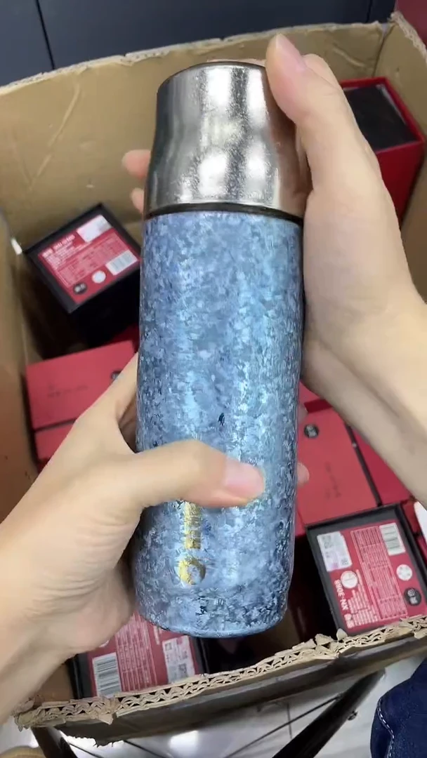 蓝地球钛保温杯无盒蓝