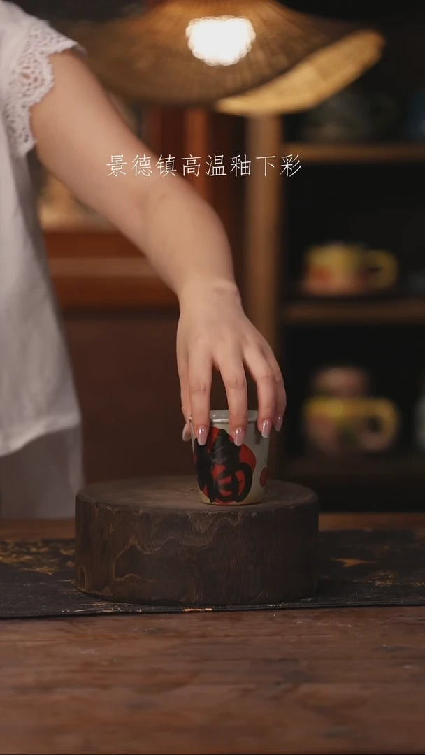 陶瓷景德镇高温釉下手绘陶瓷060