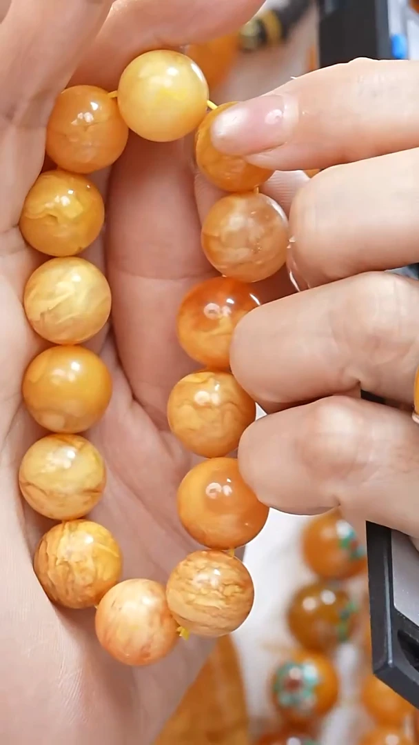 蜜蜡颈饰未镶嵌8899天然蜜蜡珠宝奇石全部保真