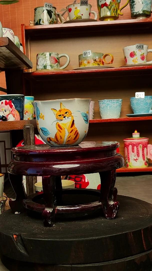 摆件陶景德镇高温手作陶瓷有瑕