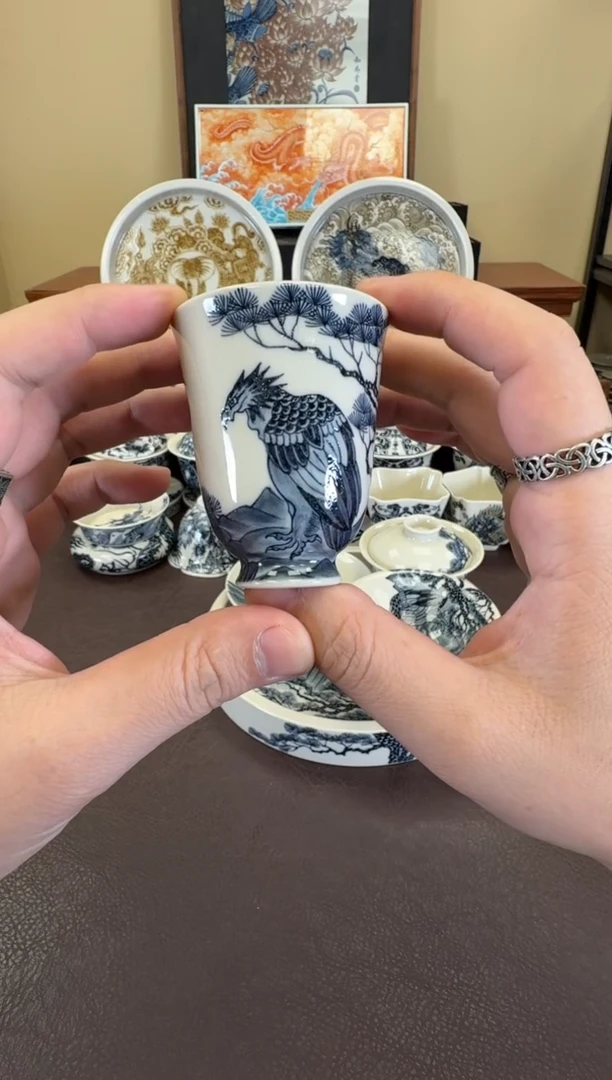 二号釉苦禅的鹰闻香杯