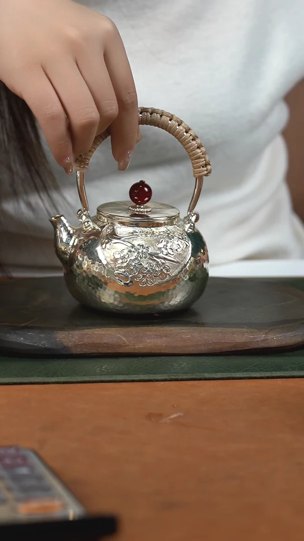 手工新款喜上眉梢提梁壶
