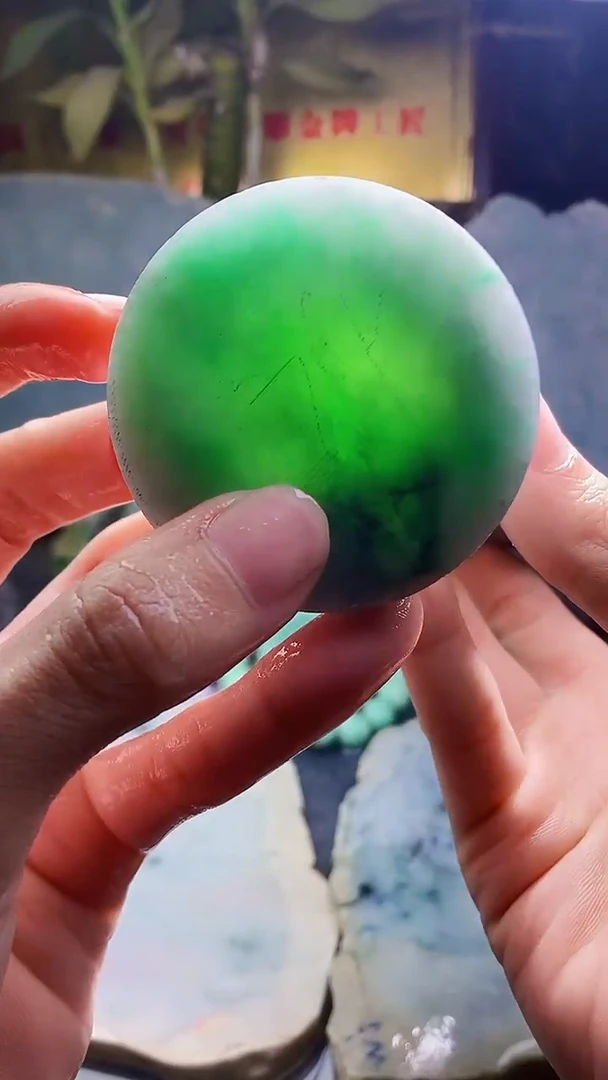 未镶嵌挂件翡翠小雨244