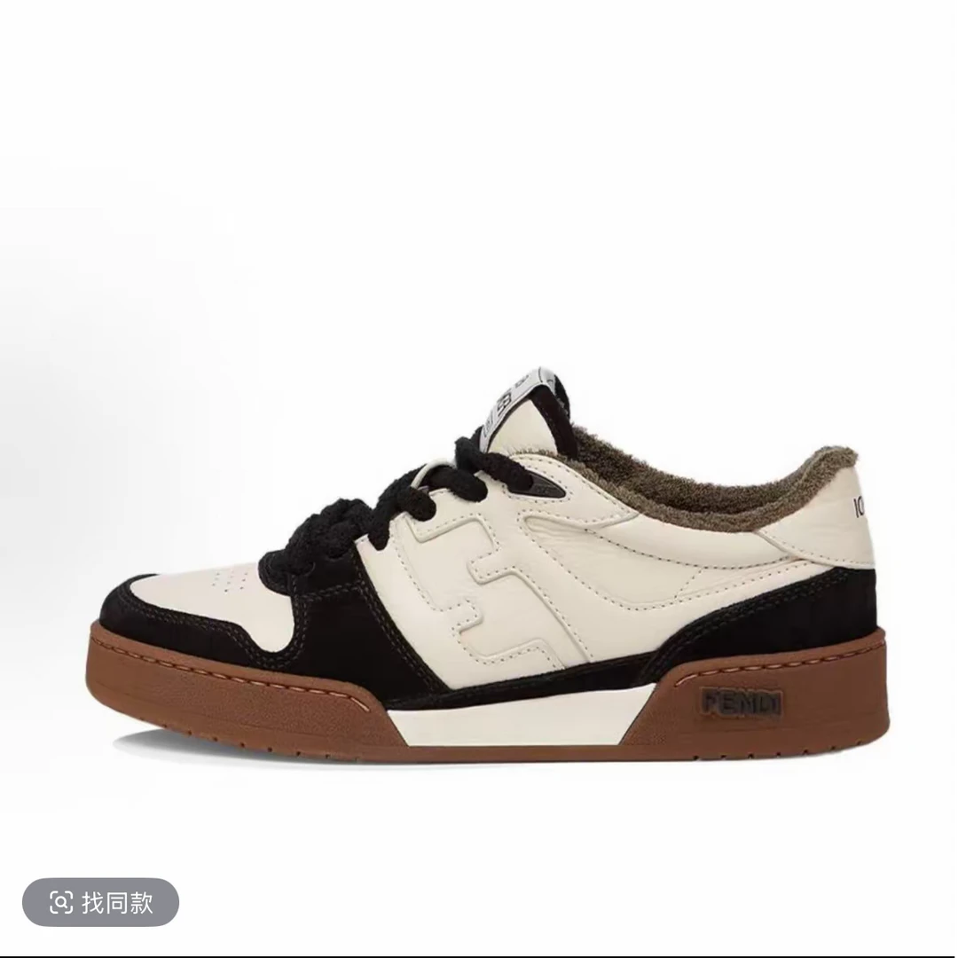 芬迪 FENDI Match 皮革 浮雕系带时尚板鞋尤尤专属6