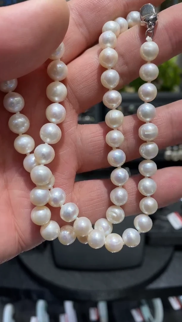 【闪购商品】淡水珍珠颈饰未镶嵌清仓福利8