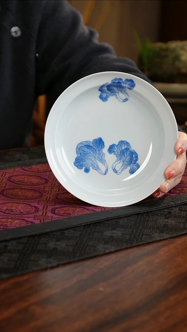 【闪购商品】碗青源器语白菜拌面盘