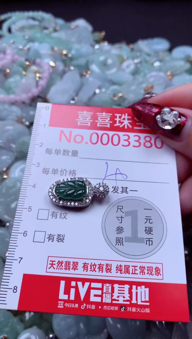 颈饰未镶嵌翡翠3380