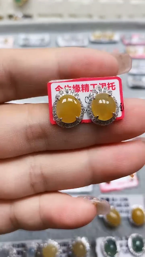 银S925镶嵌戒指翡翠9907