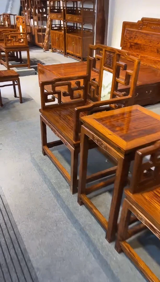 花梨木类木雕款椅子一对