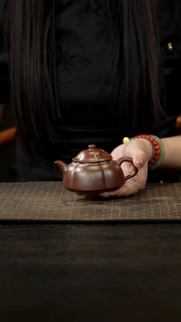 茶壶紫砂天****上柴烧底槽青锦蕾120cc