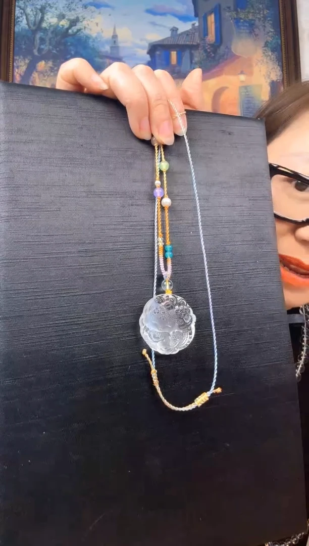 银S925镶嵌颈饰水晶水晶吊坠