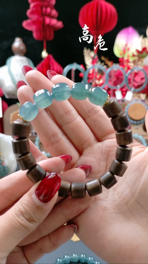 未镶嵌手串翡翠12mm冰种八棱珠DIY手串