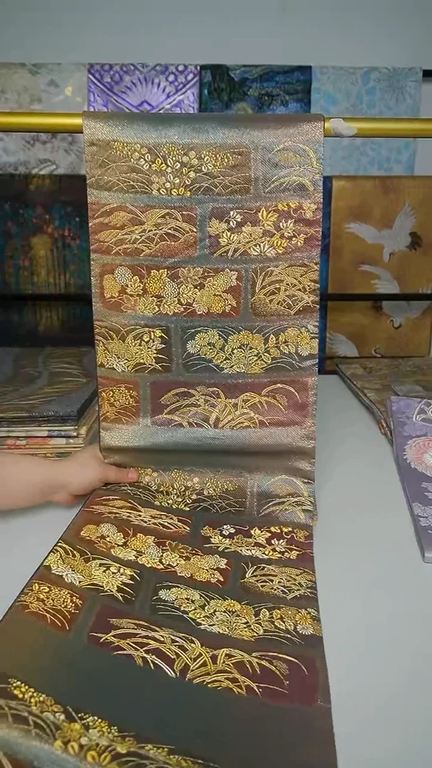 织绣织锦65织金小花