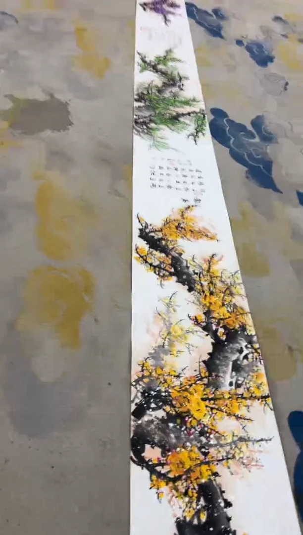 【闪购商品】国画王夫怀-八米长卷-梅花