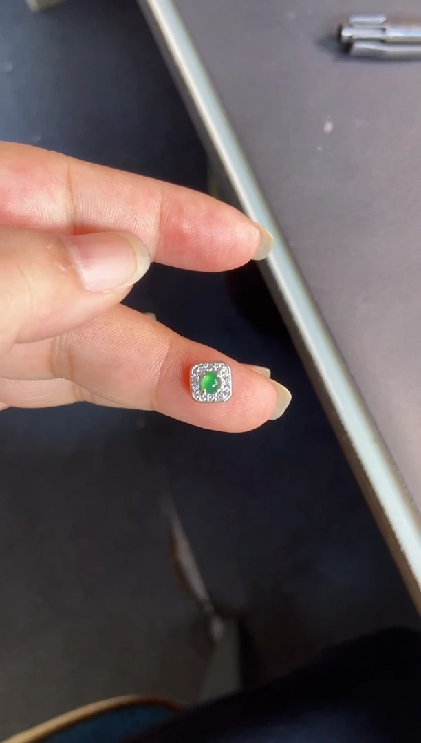 吊坠(不含链)银S925镶嵌翡翠1
