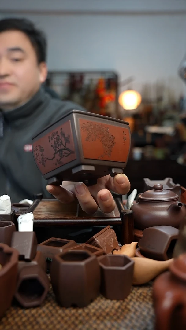 紫砂花盆馬****‖長木軒精品紫砂