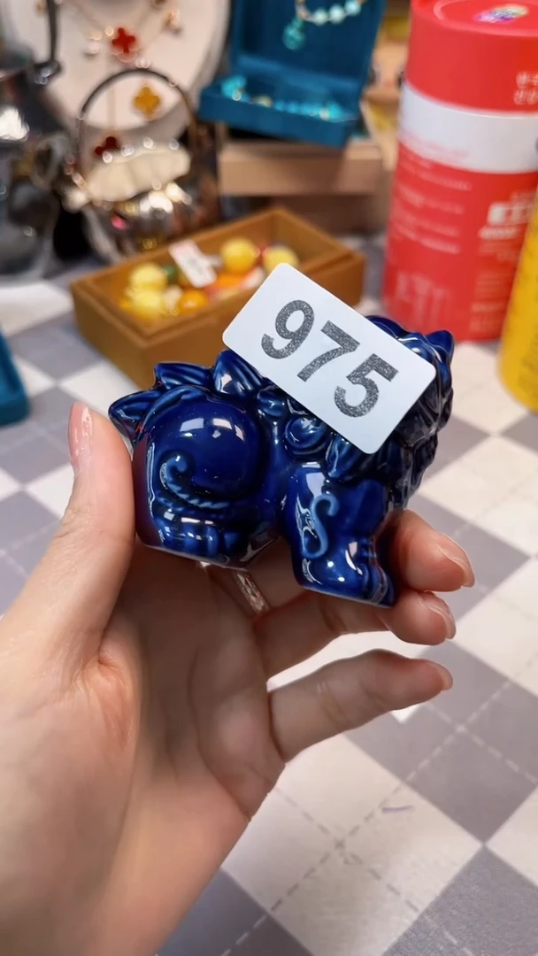 瓷片陶茶666文玩周边多人老花小枕头