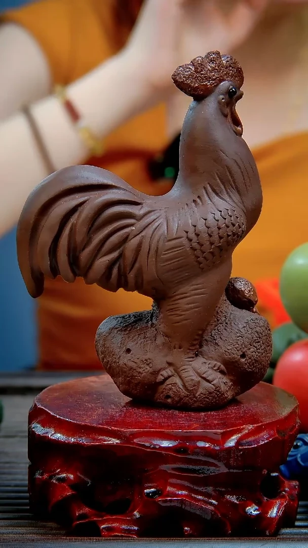 宜兴紫砂手工公鸡