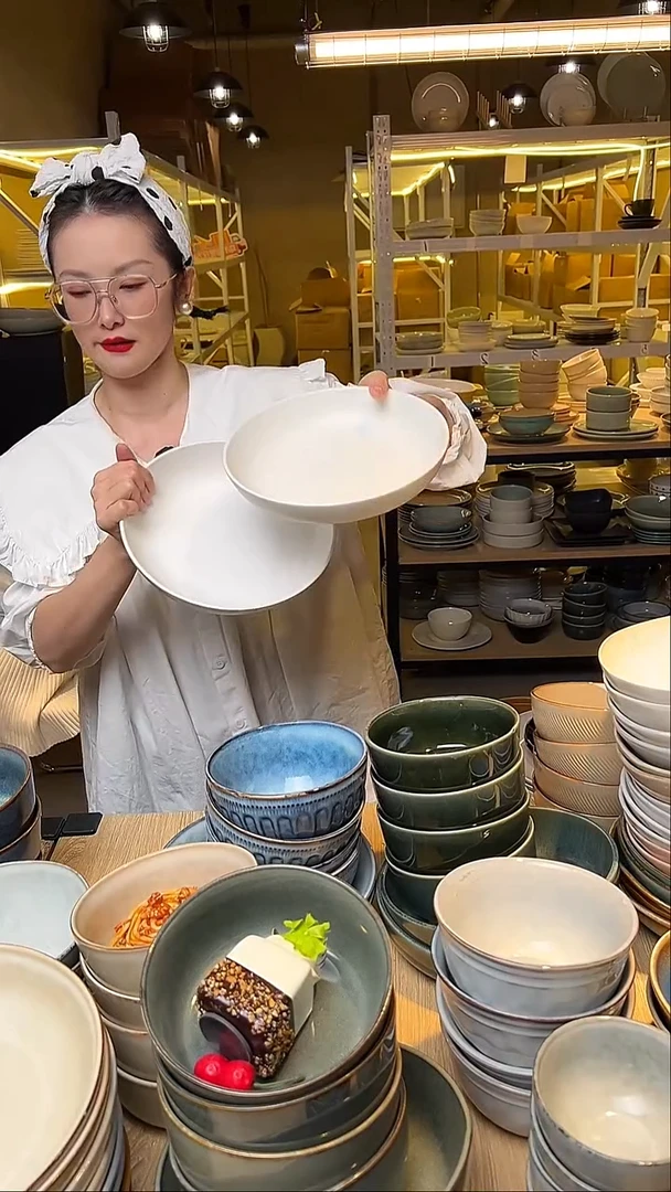 瓷392外贸尾货窑变釉下彩默认微瑕