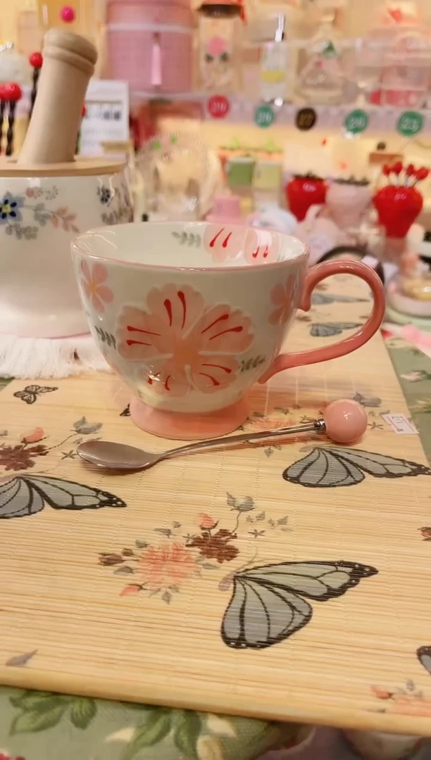 【闪购商品】摆件花朵早餐杯品质好，发货快，放心拍