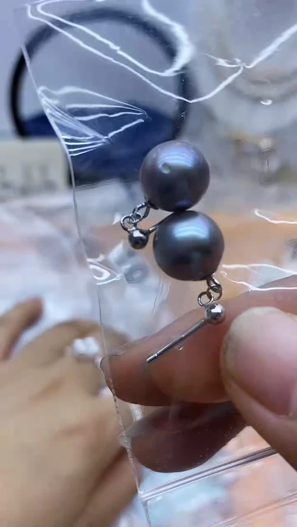 未镶嵌耳环淡水珍珠多样性发其一