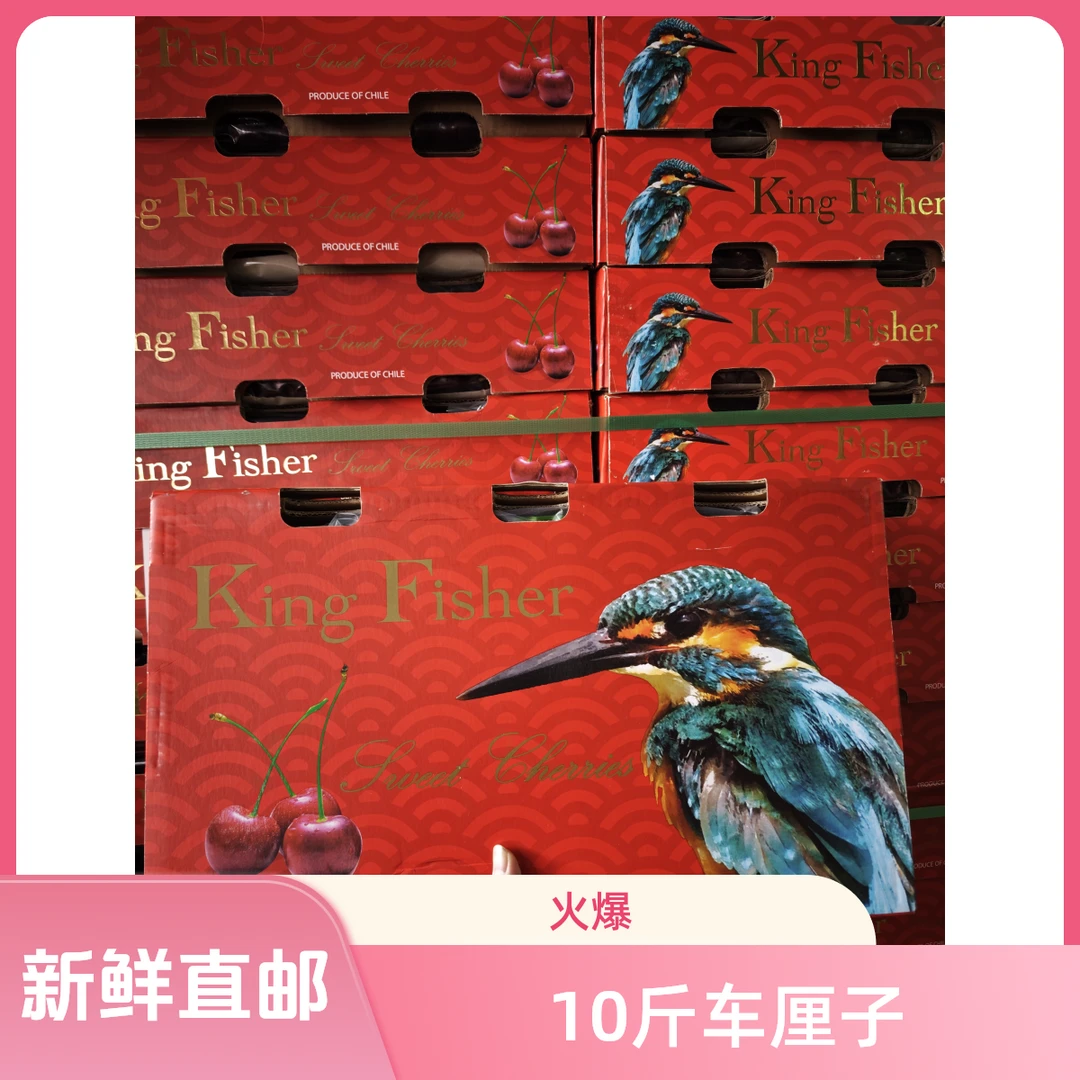 【黔果汇】翠鸟4JD10斤装拉宾斯海运车厘子原箱顺丰包邮贵州一级批发市场直发