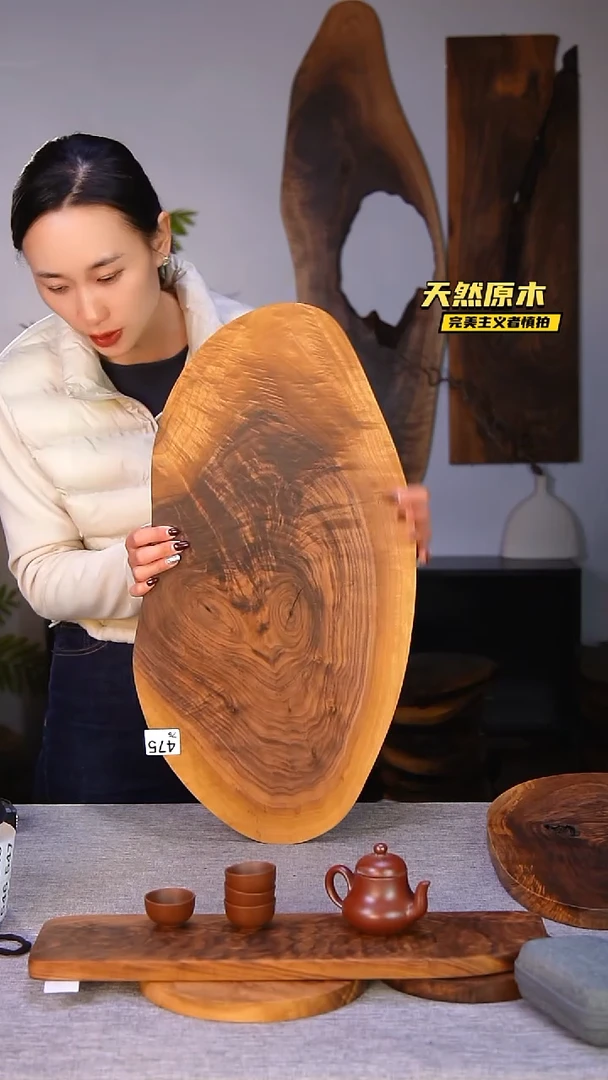 木北美黑胡桃原木.干裂疤结不属于商品质量问题完美主义者慎拍