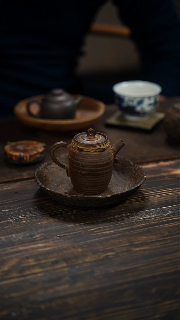 全手工制作  紫砂 正把壶