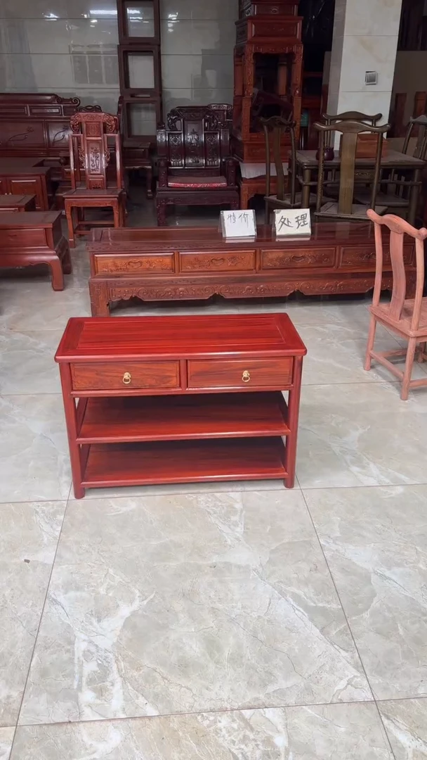 花梨木类成套家具刚果花梨木换鞋凳长78宽35高53