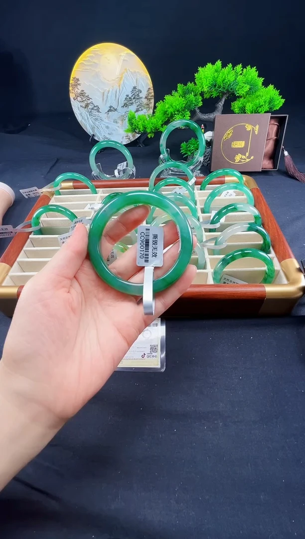 未镶嵌手镯石英质玉（非洲翠）真品上等纯天然非洲翠玉手镯石英质玉
