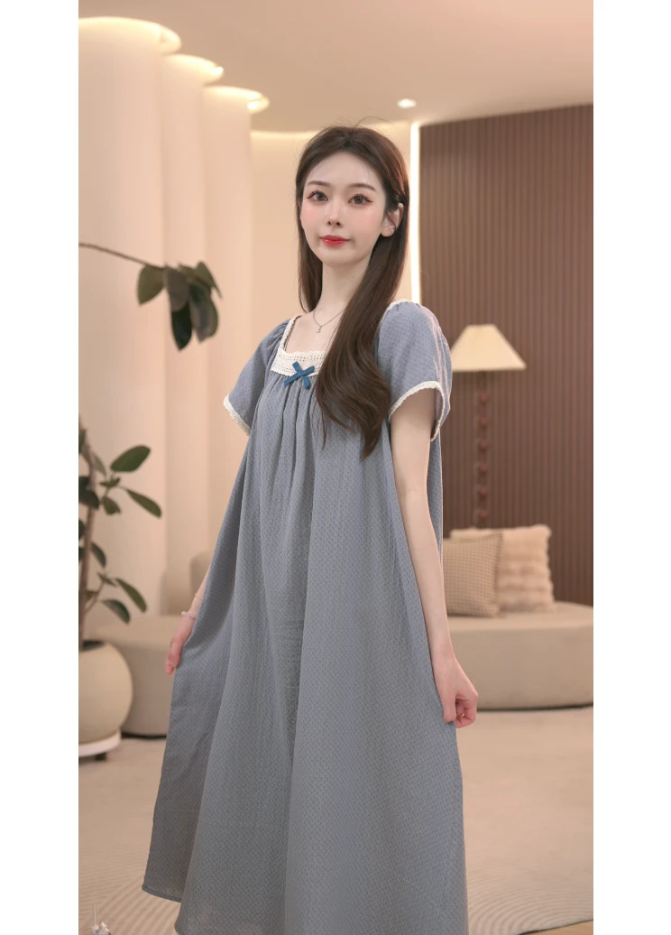 DM【蓝梦织语】高定设计款时尚夏季家居睡XN