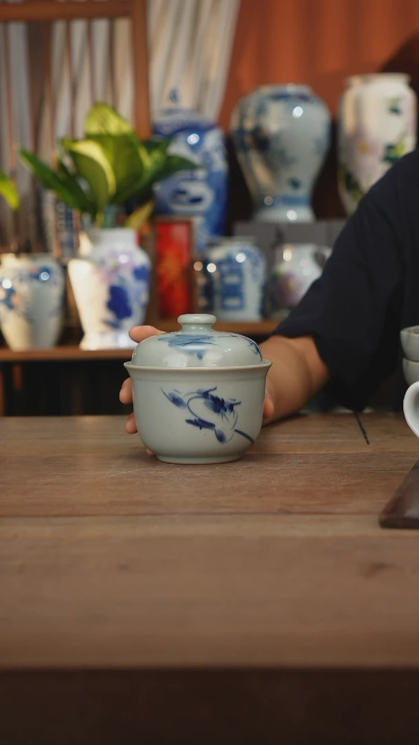 瓷片景德镇设计师釉下手绘陶瓷餐具