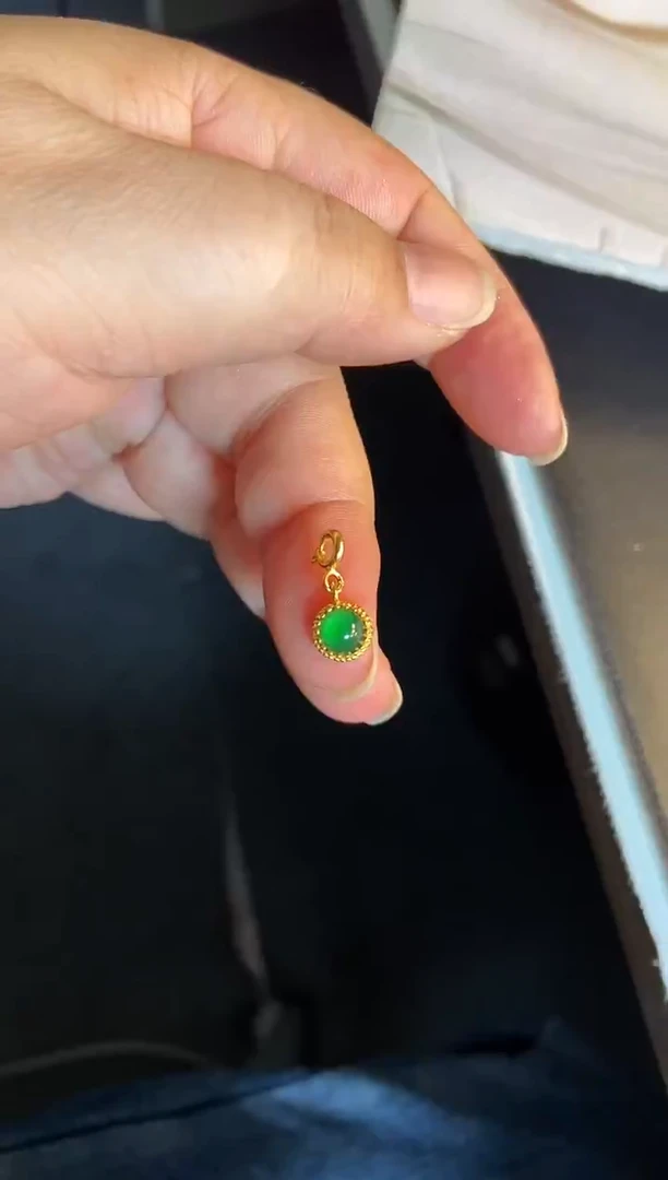 吊坠(不含链)银S925镶嵌翡翠1