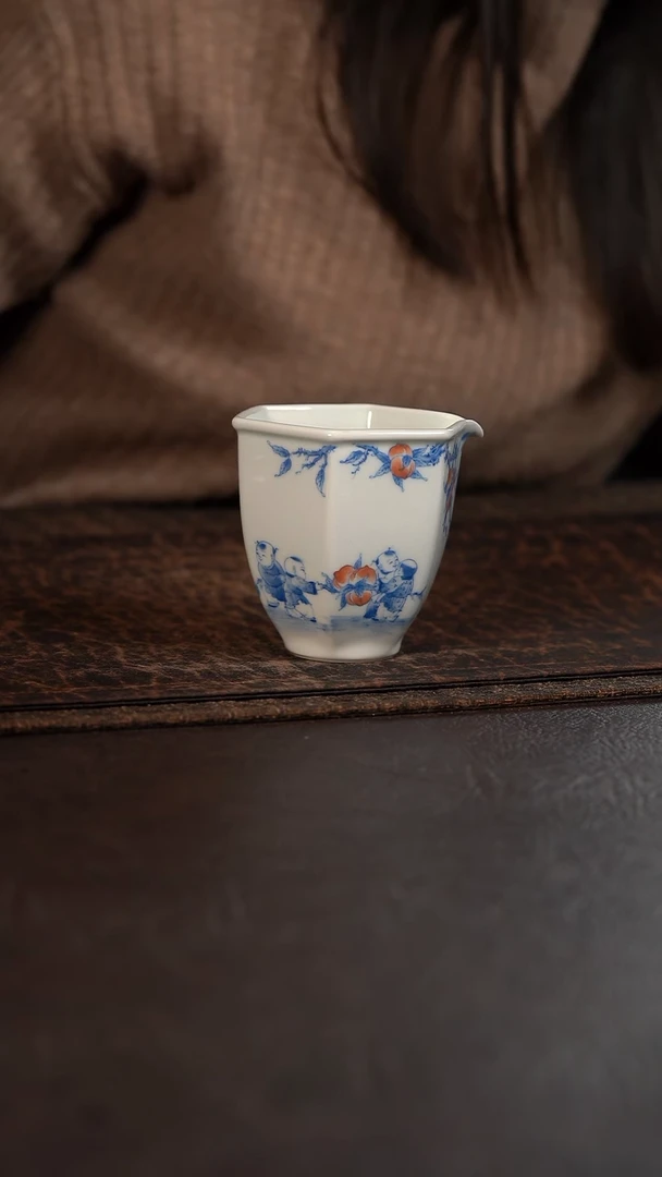 【闪购商品】杯聚澜堂九桃五福六方公道