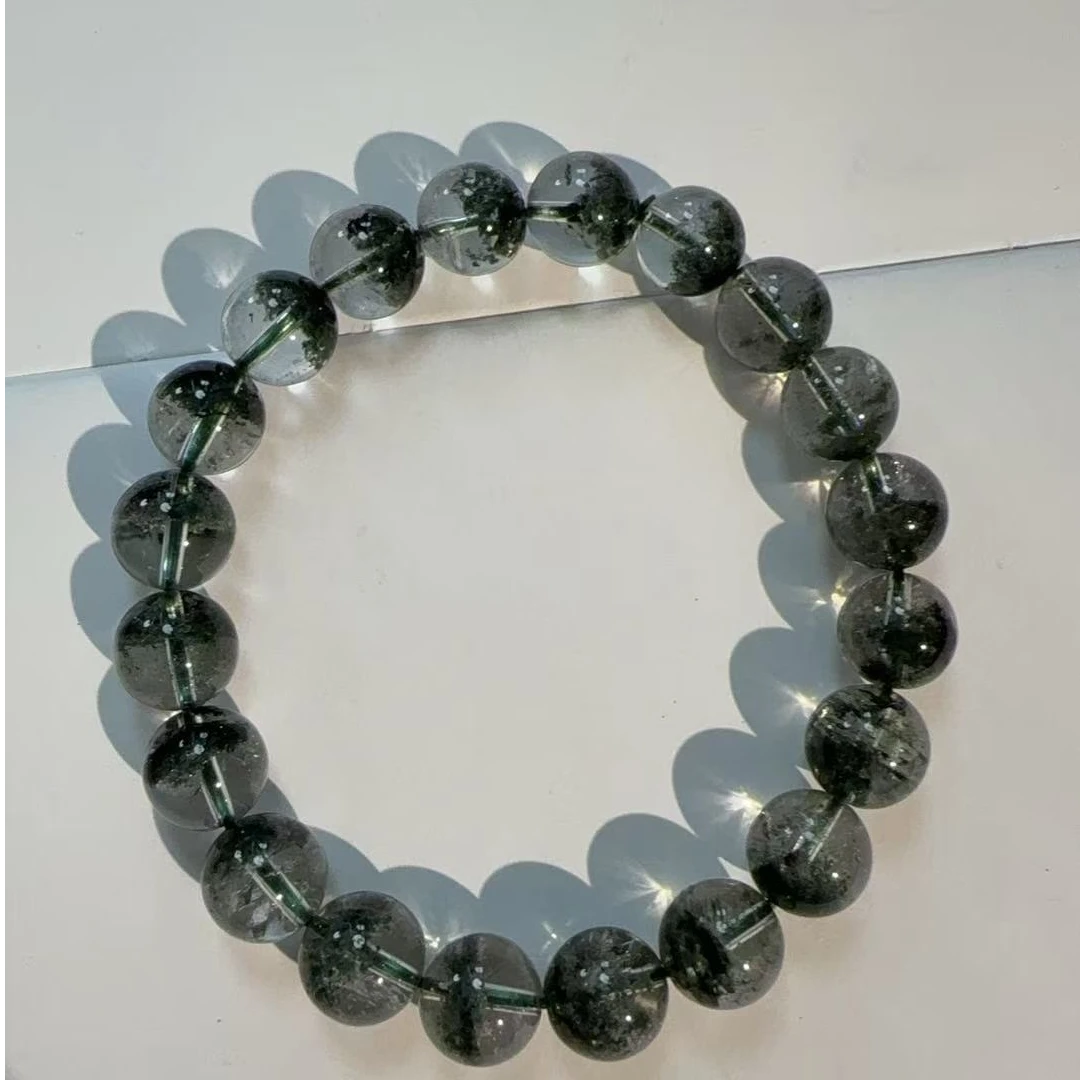 【巴西绿幽灵】富富珠宝 水晶时尚百搭手串（天然珠宝多样性发）