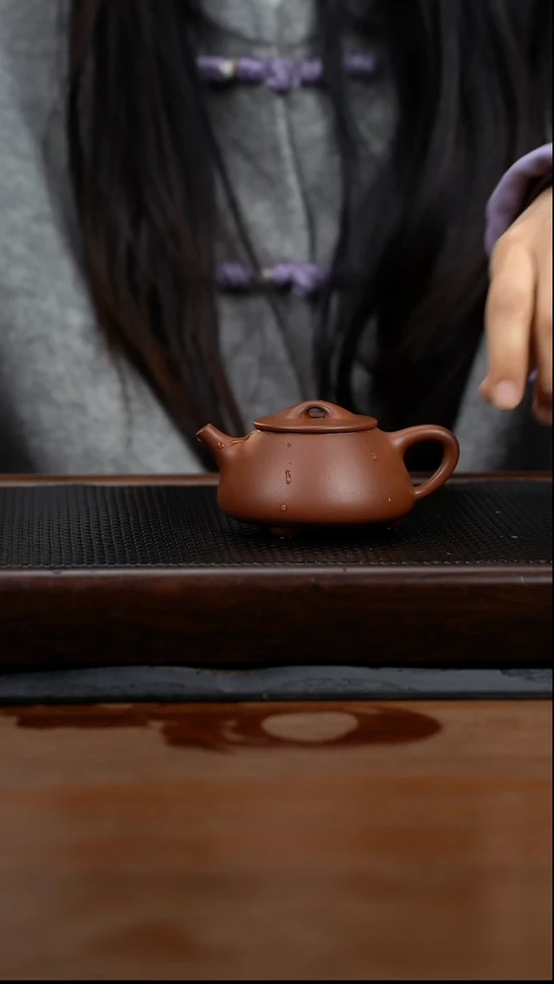 茶壶紫砂cc黄龙山原矿底槽清泥石瓢11