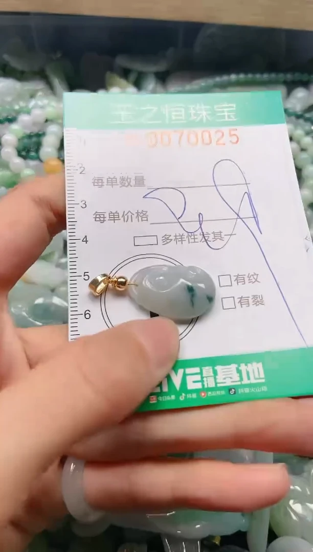 翡翠未镶嵌颈饰闪购0070025