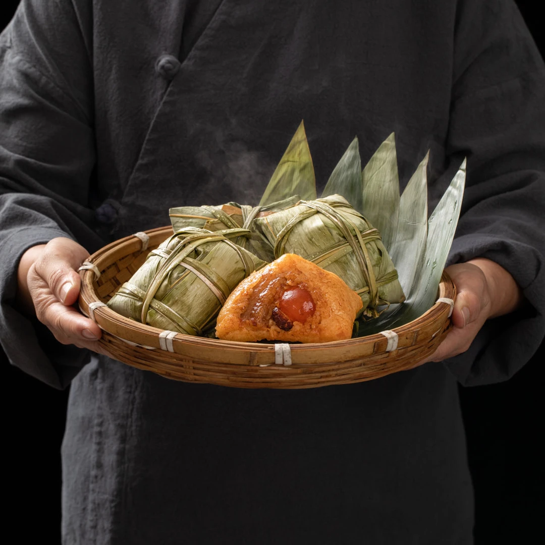 [粽情道滘]道滘裹蒸粽（广式蛋黄鲜肉粽）6只装广东非遗东莞优品粽