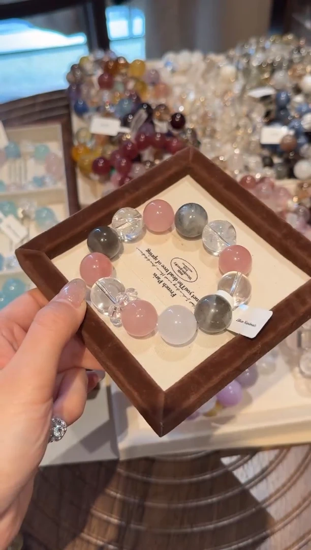 未镶嵌手串水晶） 设计款水晶手串 默认微瑕 多样性发货