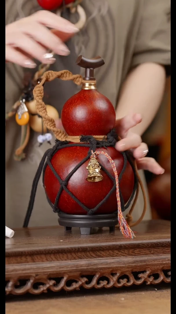 118号精品天然大漆酒葫芦一物一拍~