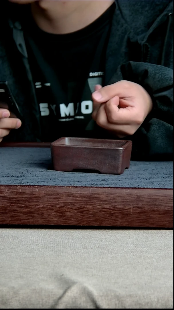 紫砂花盆9.5*6.5*3内径尺寸