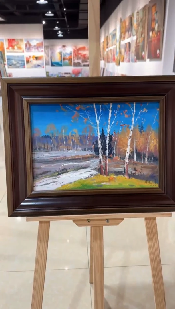 精品油画作品《风景》55*43内