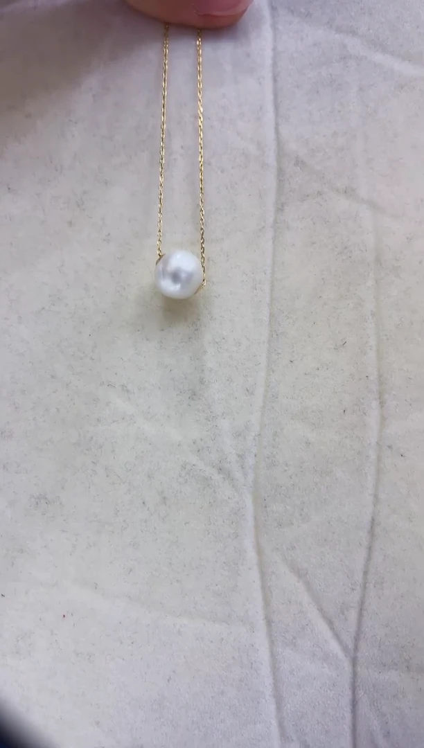 【闪购商品】海水珍珠吊坠(赠链)18K金镶嵌澳白 吊坠