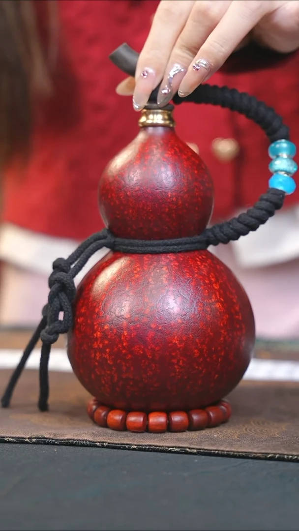 【闪购商品】WX342大漆酒葫芦不包手串及旋转底座