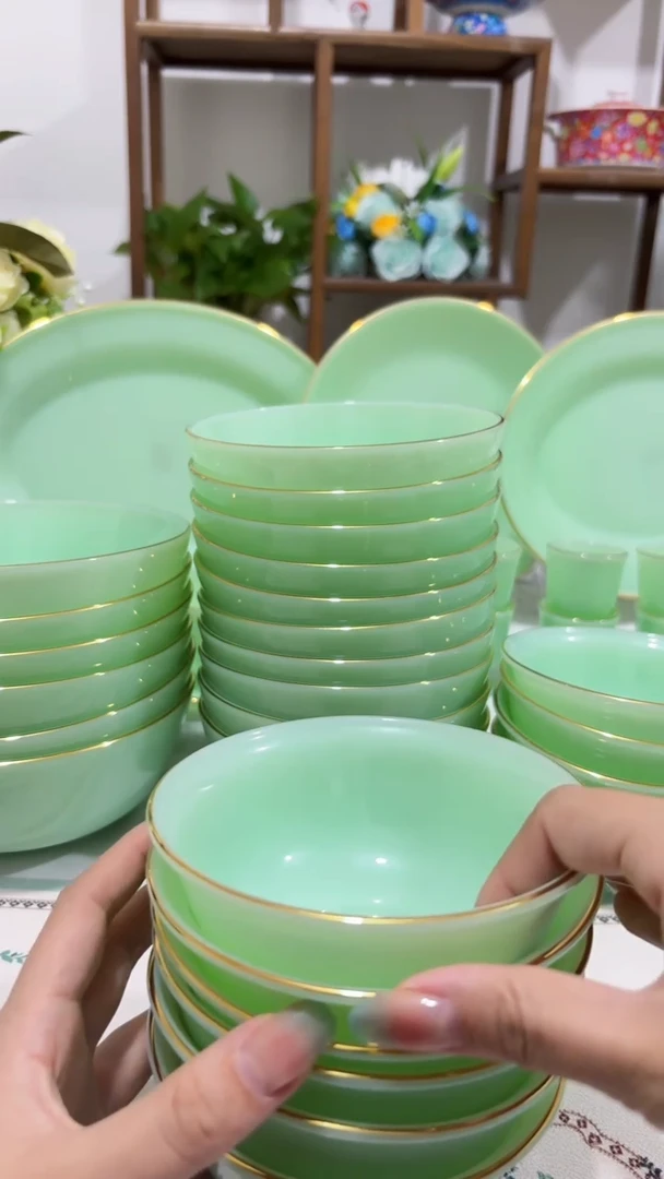 4.5英寸玉瓷碗6个口径11.5厘米