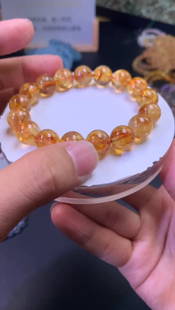 【闪购商品】水晶手链未镶嵌黄塔金手串