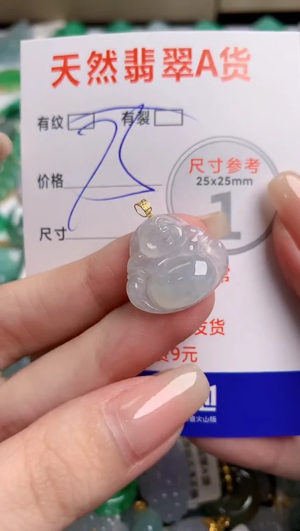 翡翠18K金镶嵌颈饰24002313